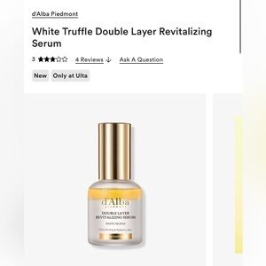 d'Alba Piedmont White Truffle Double Layer Revitalizing Serum